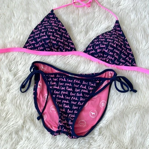 PINK Victoria's Secret Swim Pink Victorias Secret Bikini